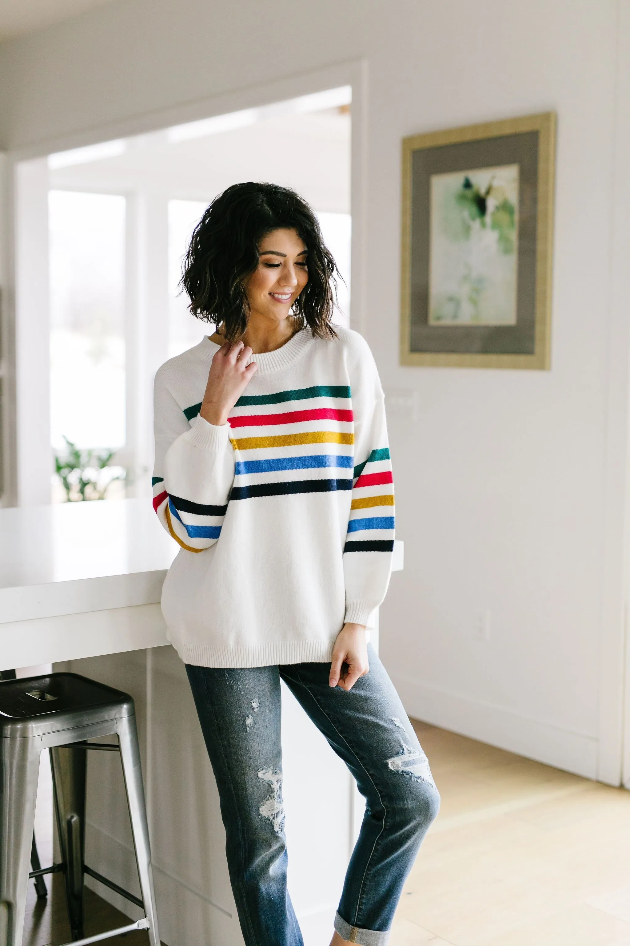 Bright Lines Sweater