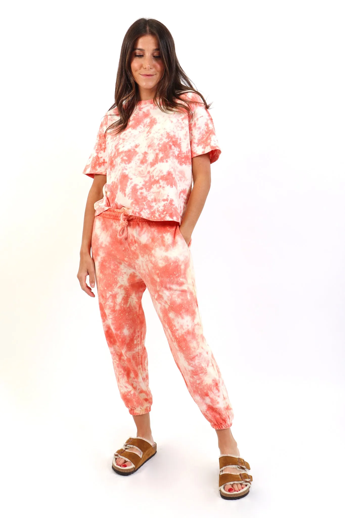 Coral Galaxy Relaxed Joggers