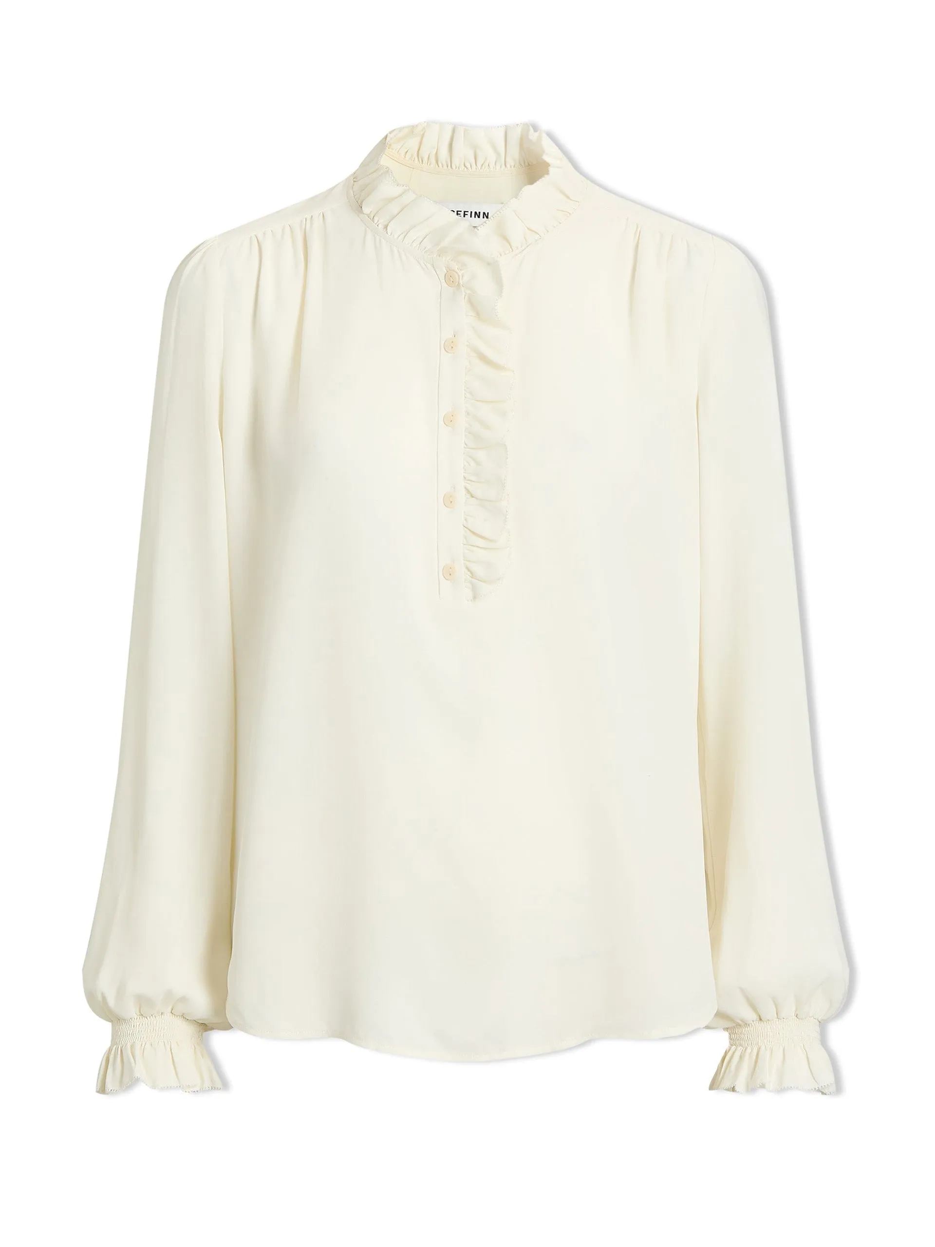 Cream Erin silk shirt