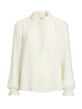 Cream Erin silk shirt