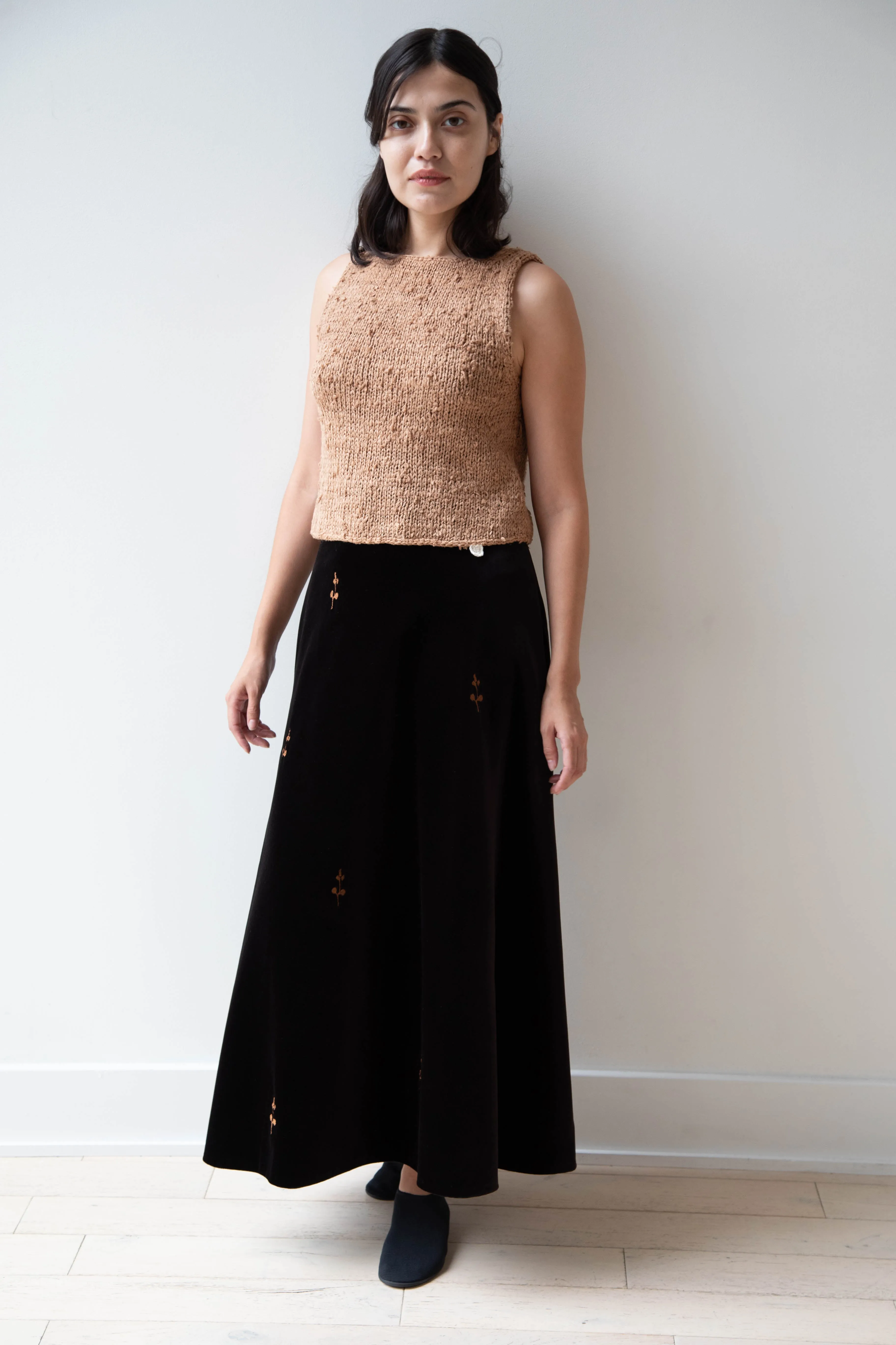 Delegan | Rose Skirt in Black