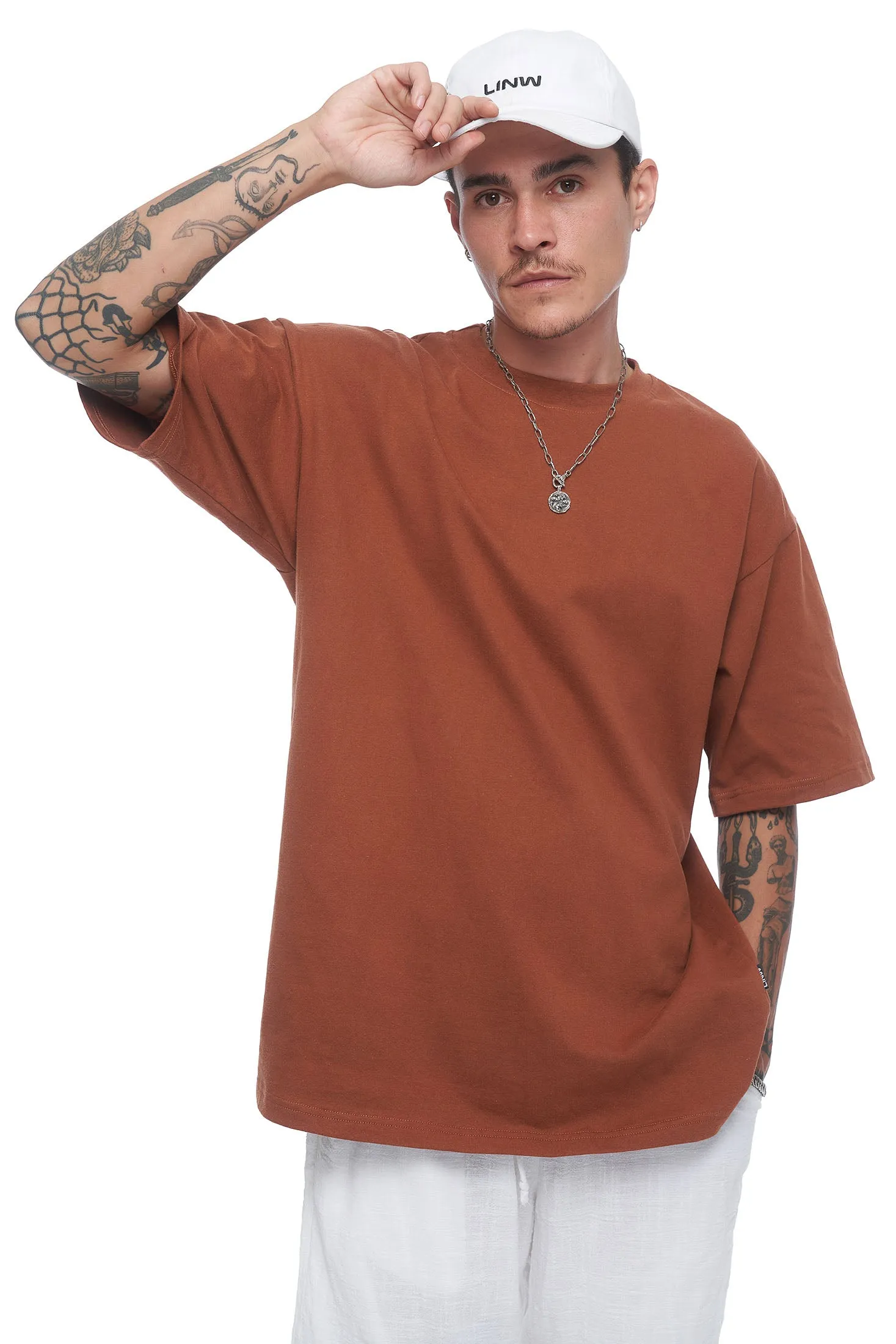 Essential Box Tee - Brown