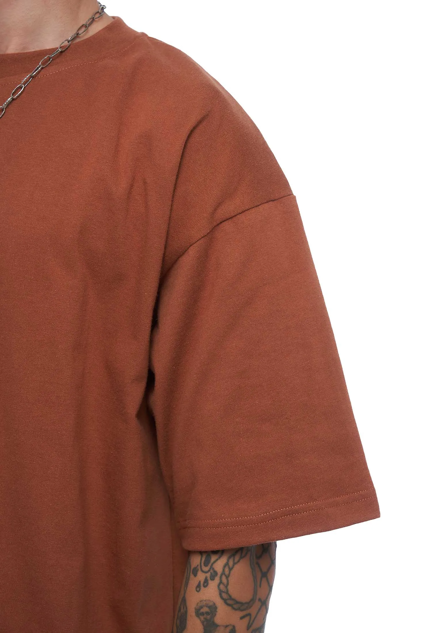 Essential Box Tee - Brown