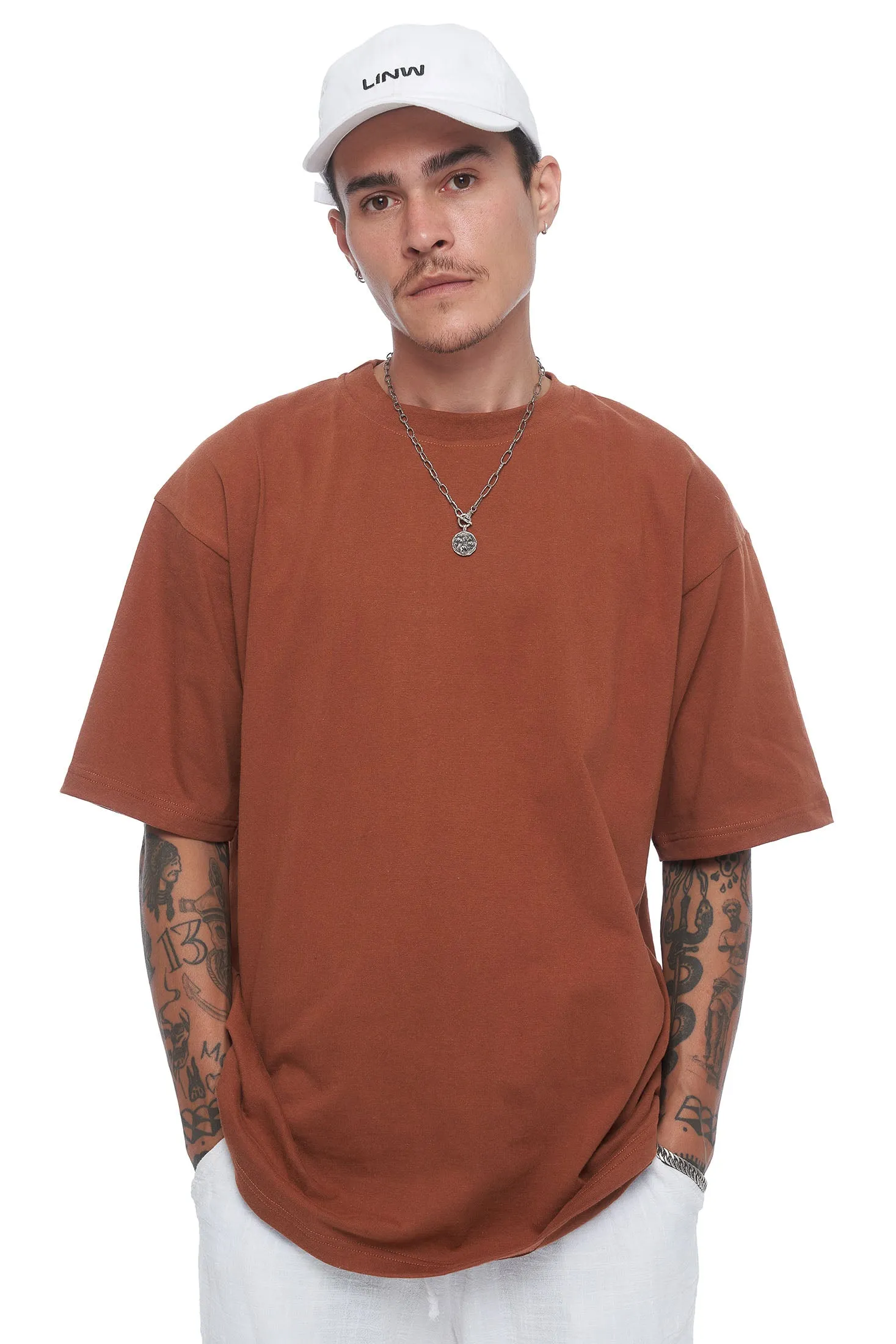 Essential Box Tee - Brown