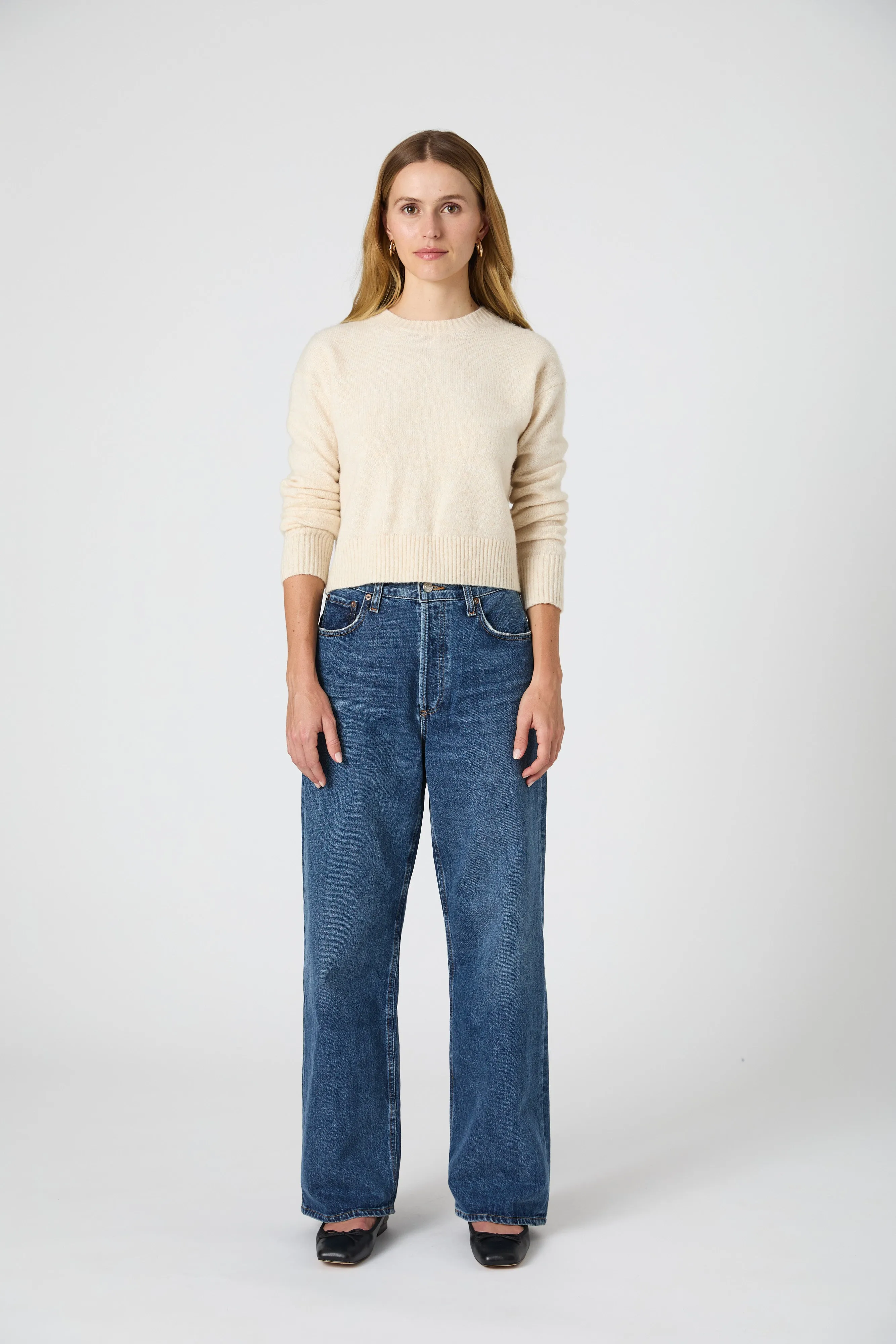 Kesia Crew Neck Cropped Sweater