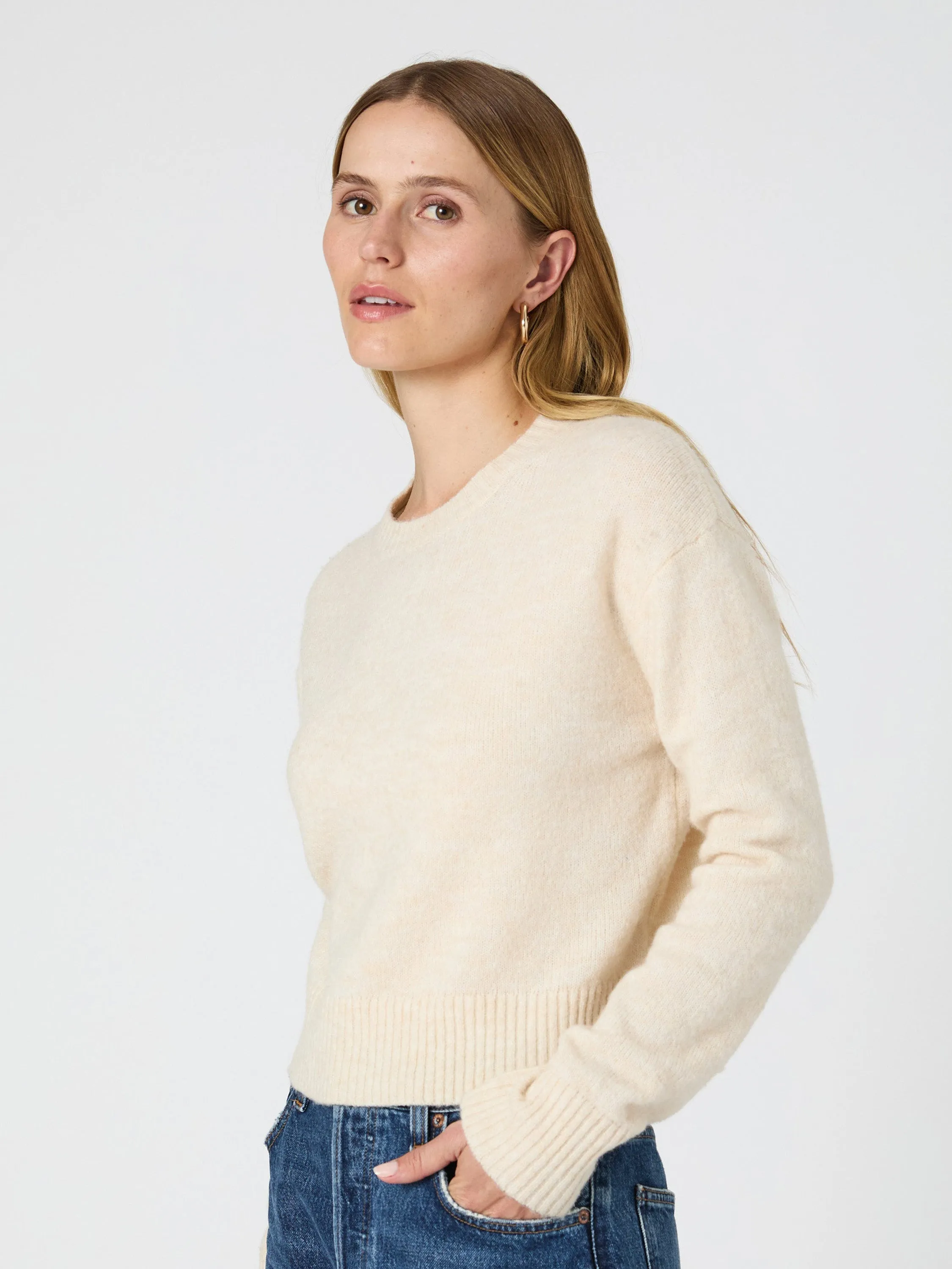 Kesia Crew Neck Cropped Sweater