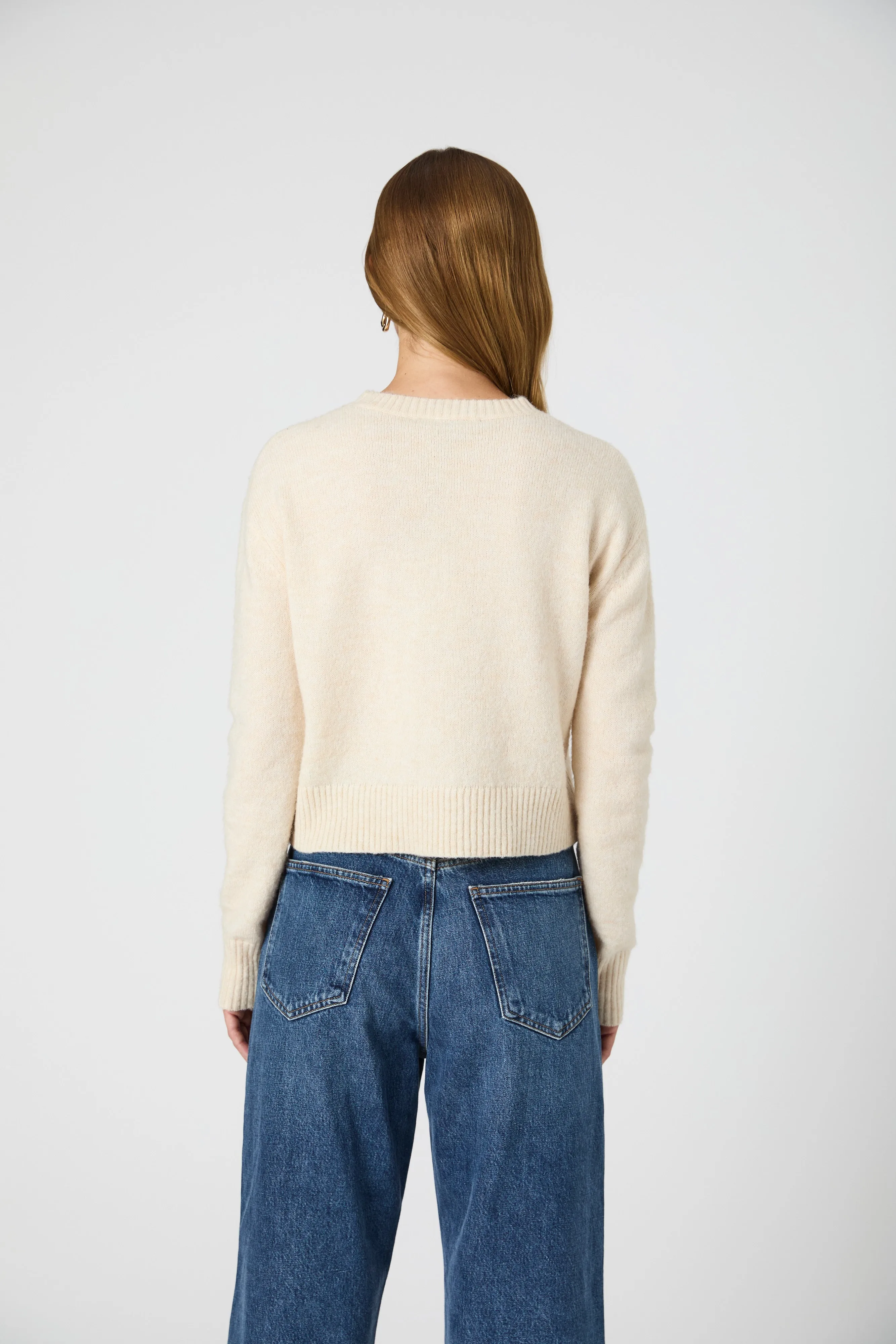 Kesia Crew Neck Cropped Sweater