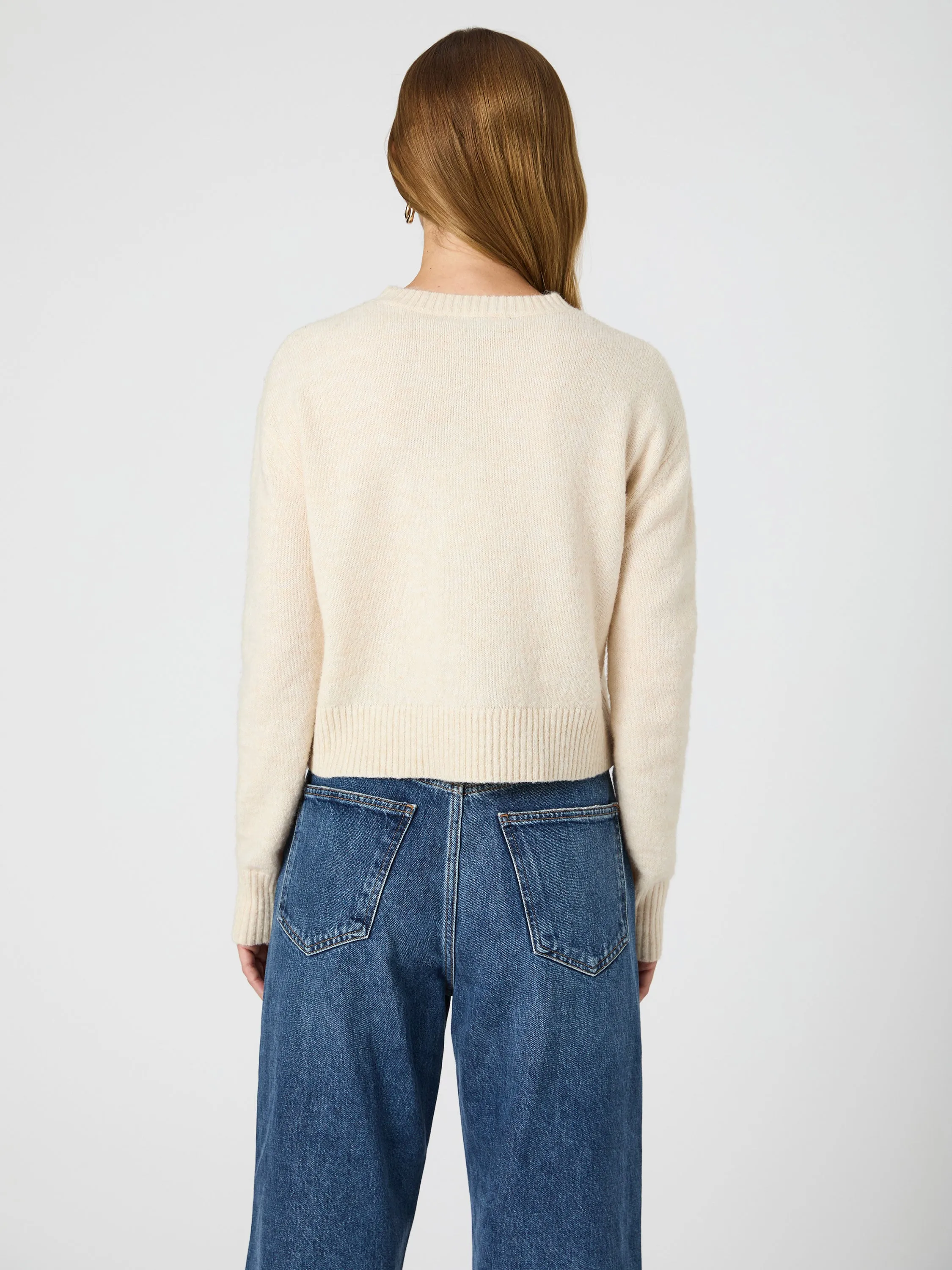 Kesia Crew Neck Cropped Sweater