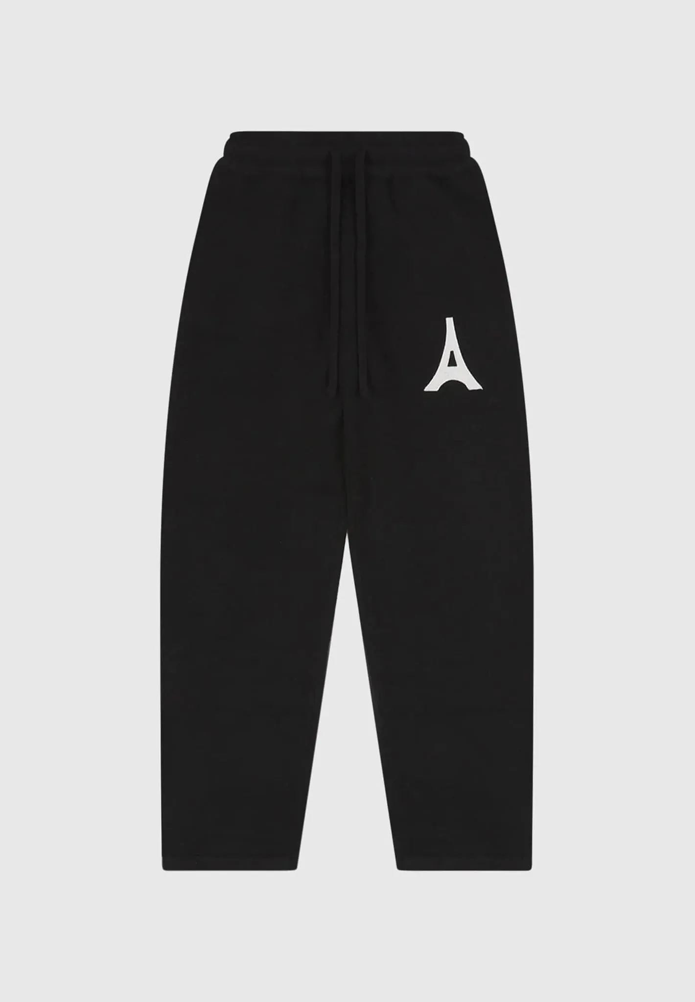 Knitted Relaxed fit Eiffel Joggers - Black