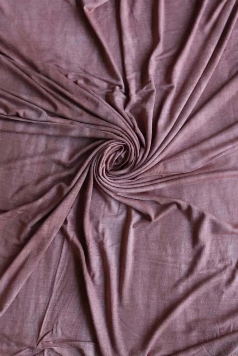 Mauve Distress Dyed Rayon Spandex Jersey