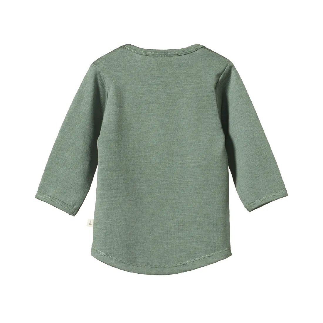 NATURE BABY - MERINO ESSENTIAL TEE: NETTLE