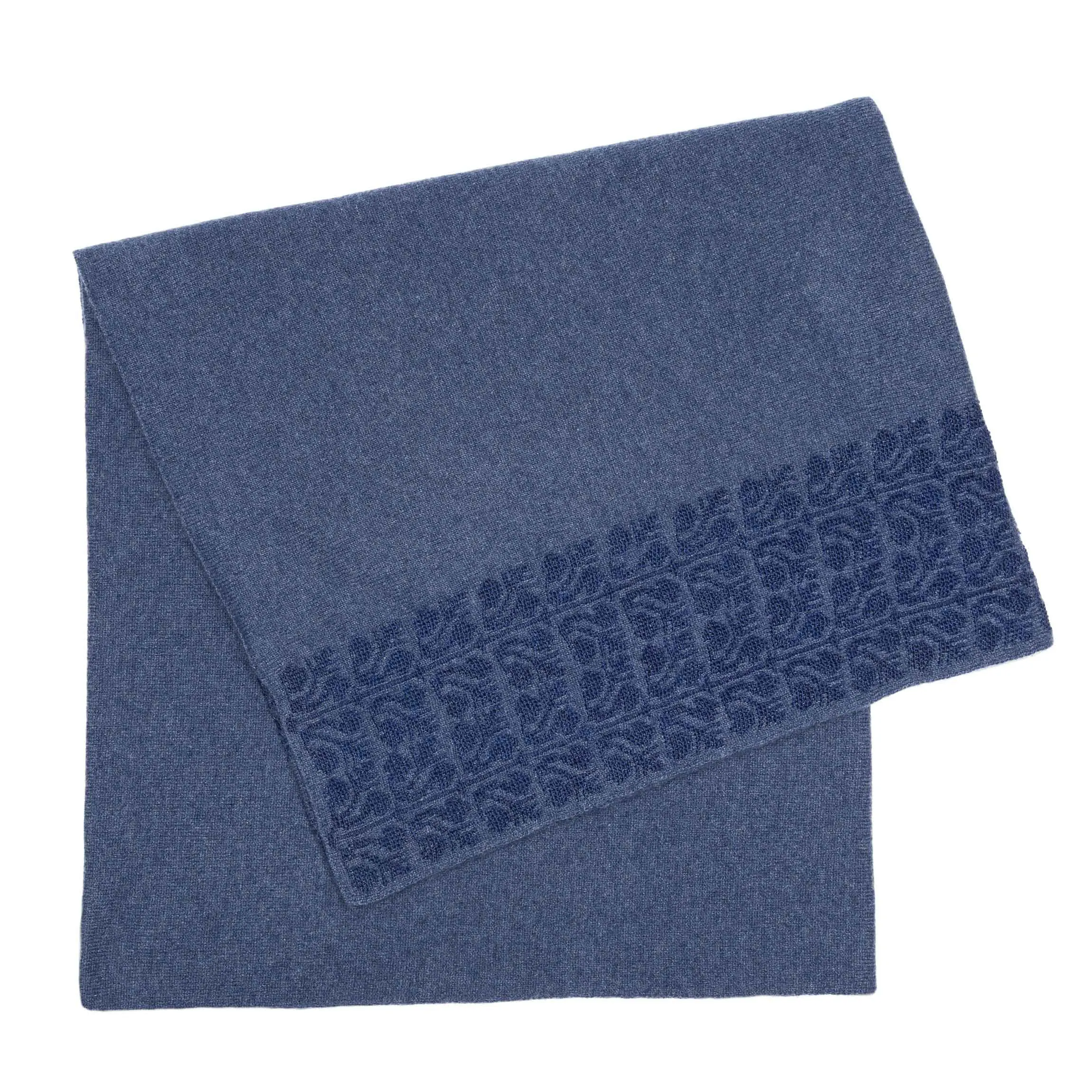 NOTTE BLUE CASHMERE SHAWL