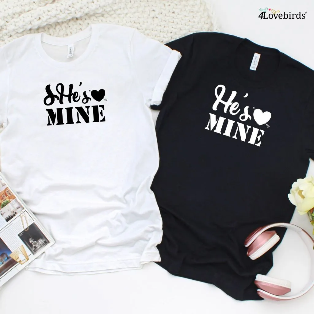 She's Mine, He's Mine - Adorable Matching Outfits Set for Couples, Perfect Valentine's Gift