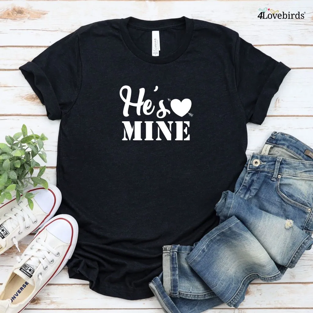 She's Mine, He's Mine - Adorable Matching Outfits Set for Couples, Perfect Valentine's Gift