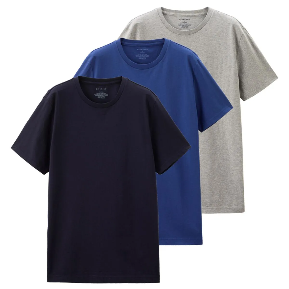 Solid Crewneck Basic Tee (3 Pack)