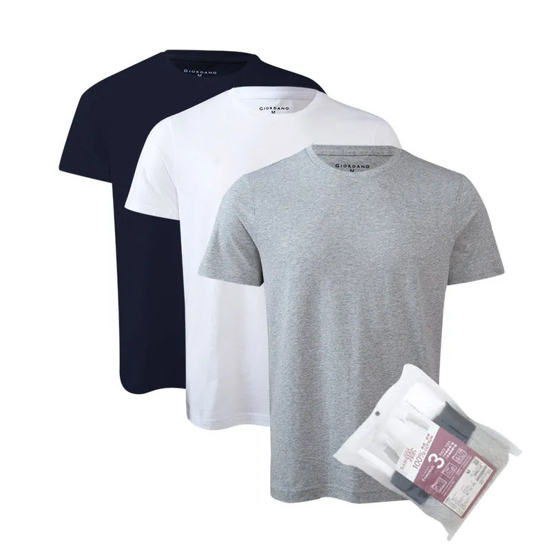 Solid Crewneck Basic Tee (3 Pack)