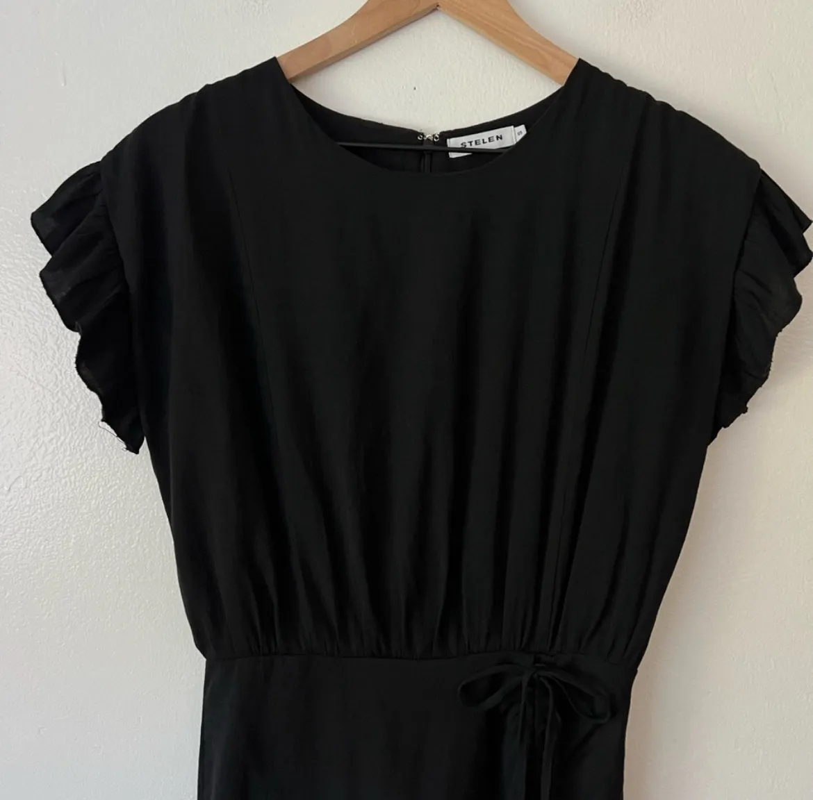 Stelen Conch Kayla Black Cotton Dress