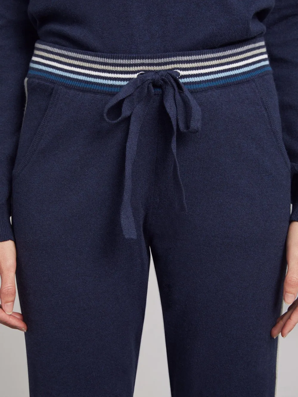 Surf Sweater Jogger in Mist Stripe