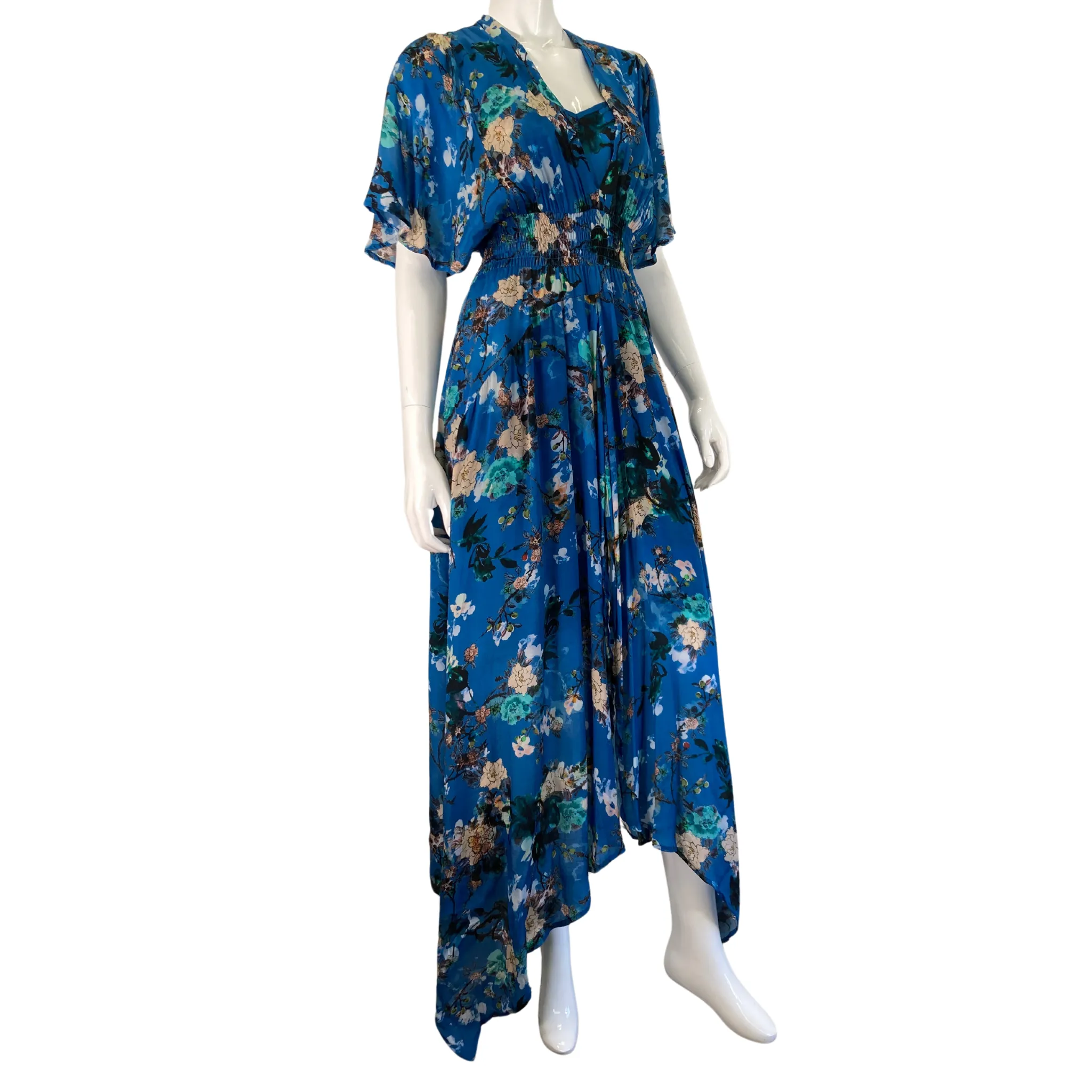 Tolani Blue Floral Maxi Dress