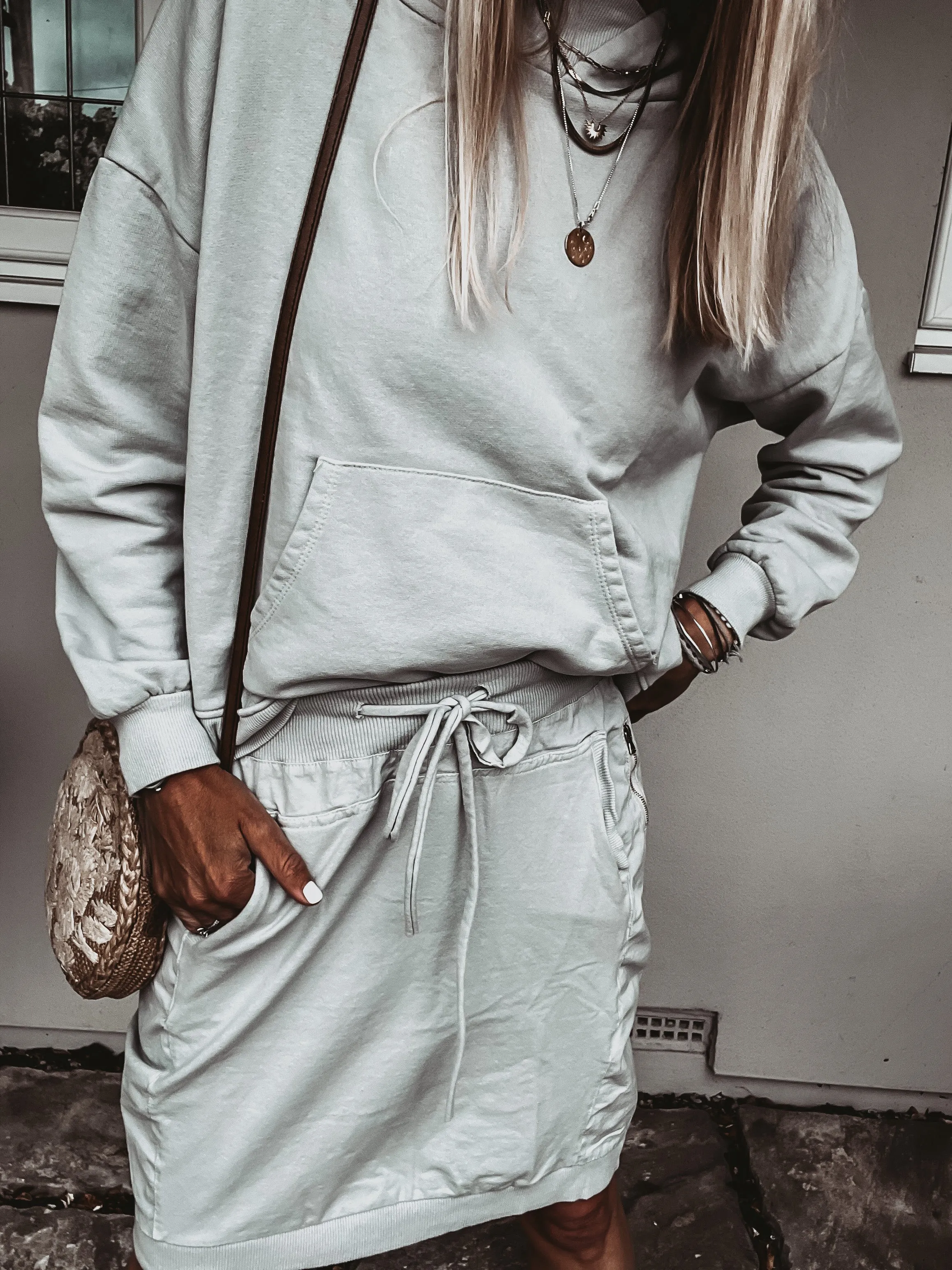 ULTIMATE LIGHT GREY ultimate super slouchy relaxed hoody *NEW*